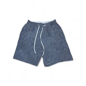 Men's Blue Patterned Shorts